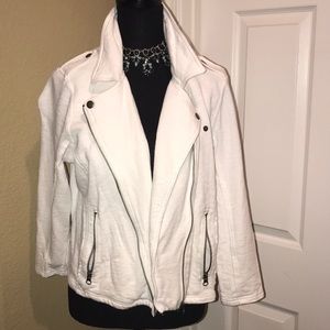 Moto Jacket in a sweatshirt material